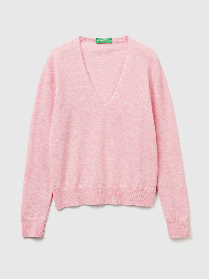 V NECK SWEATER L/S Women image number 4